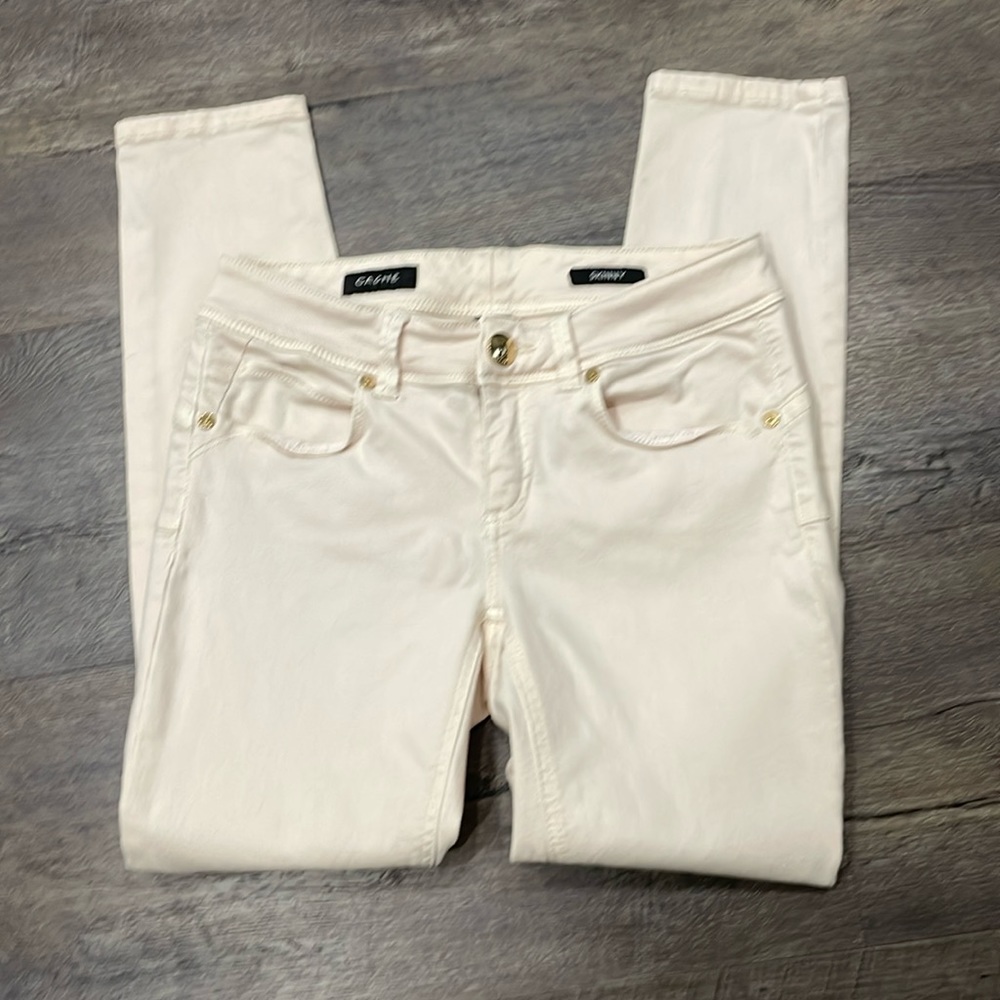 Cream colored jeans